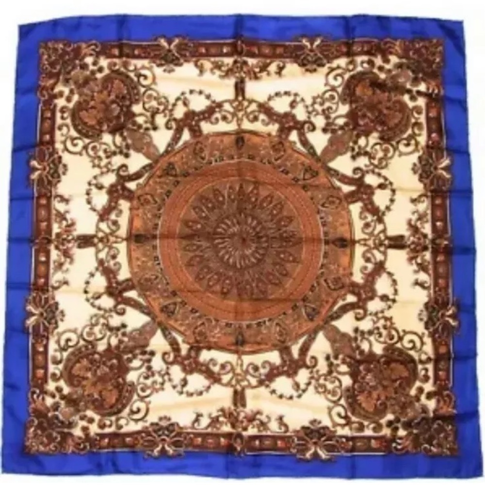 baroque style silk scarf